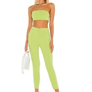 Superdown Remi Pant Set in size M Lime
